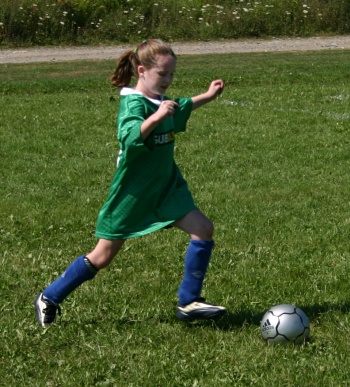Emily playing in the Soccer by the Sea Festival