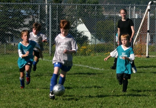 James playing in the Soccer by the Sea Festival